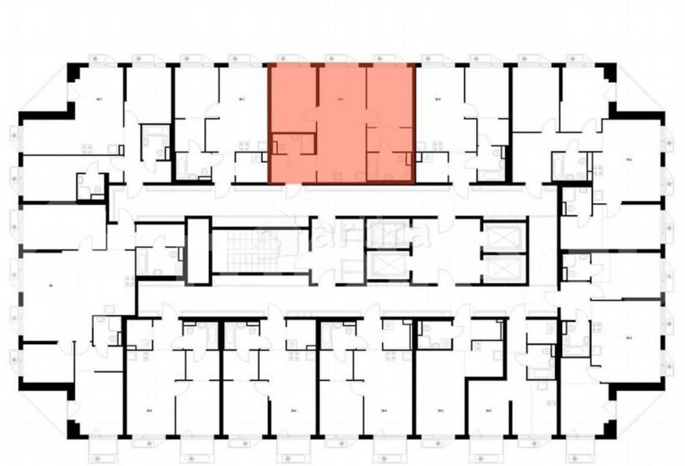 2-комн. квартира, 58.8 м2, 6/32 эт. Москва - изображение 2