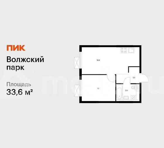 1-комн. квартира, 33.6 м2, 9/24 эт. Москва