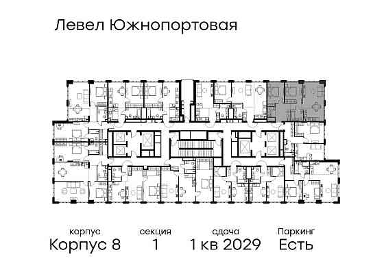 3-комн. квартира, 64.4 м2, 36/49 эт. Москва