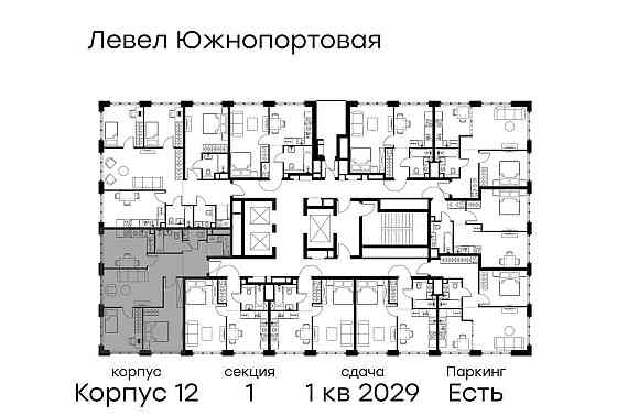 3-комн. квартира, 69.3 м2, 2/20 эт. Москва