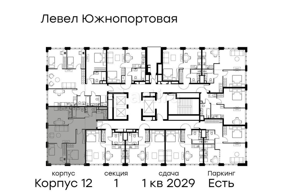 3-комн. квартира, 69.3 м2, 2/20 эт. Москва - изображение 4