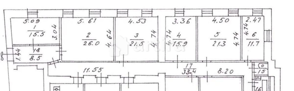 Комната, 20.6 м2, 6/6 эт. Москва - изображение 4