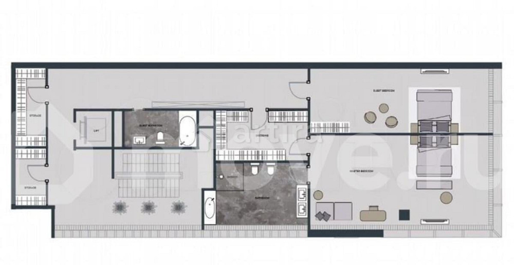 5-комн. апарт-ы, 593.3 м2, 66/66 эт. Москва - изображение 2