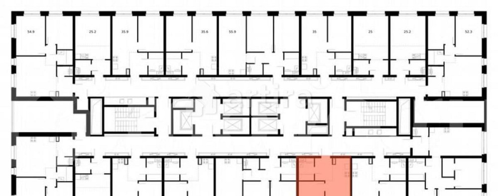 1-комн. квартира, 35.9 м2, 38/53 эт. Москва - изображение 1