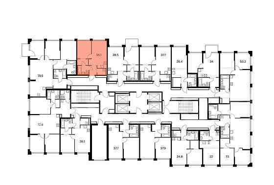 1-комн. квартира, 36.1 м2, 4/32 эт. Москва
