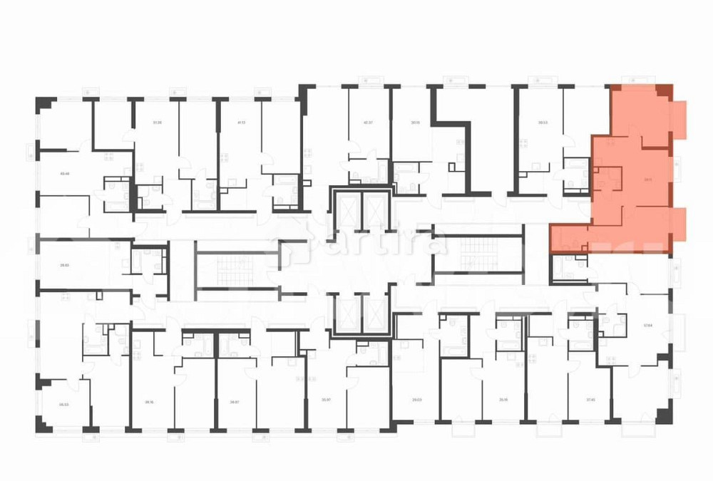 2-комн. квартира, 59.1 м2, 6/32 эт. Москва - изображение 3