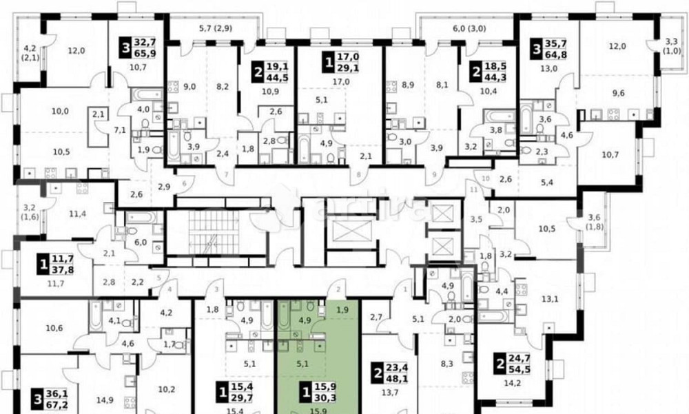 Студия, 30.3 м2, 13/25 эт. Москва - изображение 3