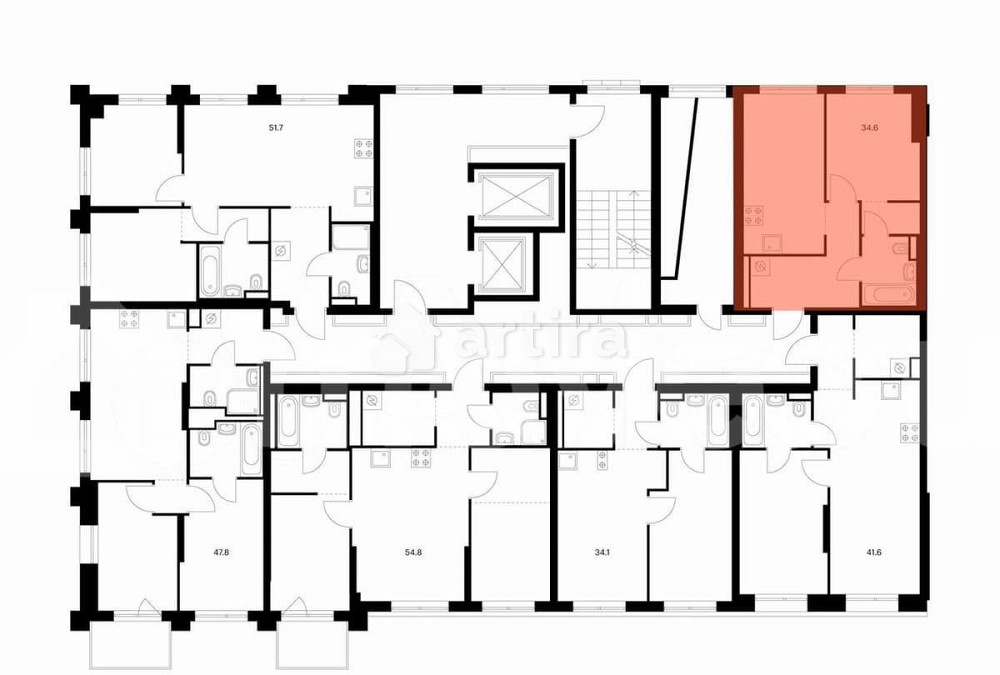 1-комн. квартира, 34.6 м2, 4/13 эт. Зеленоград - изображение 1