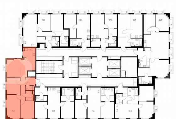 3-комн. квартира, 76.6 м2, 9/27 эт. Москва
