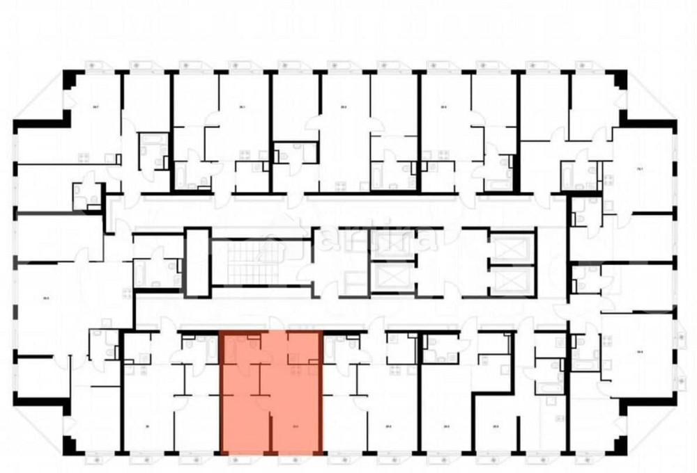 1-комн. квартира, 39.1 м2, 2/32 эт. Москва - изображение 2