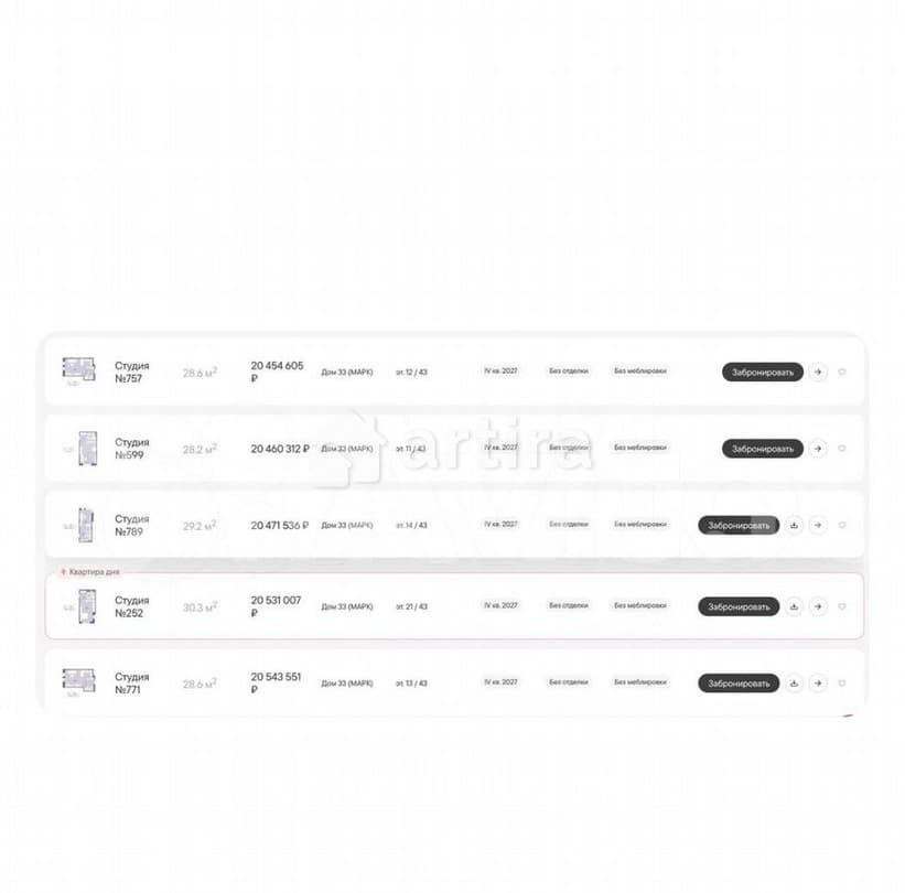 Студия, 28.4 м2, 14/18 эт. Москва - изображение 6