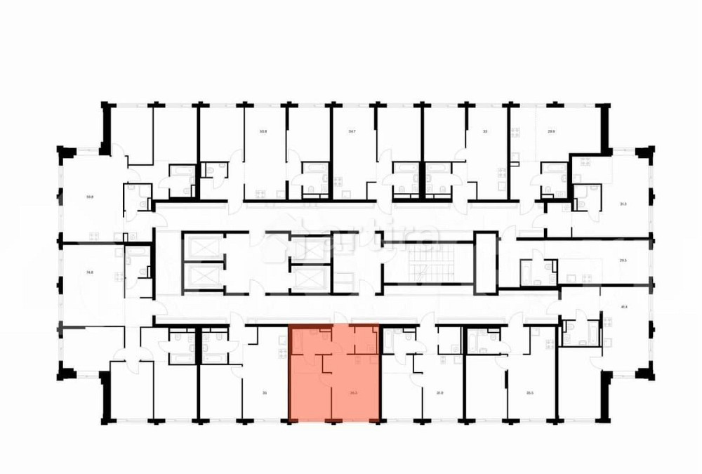 1-комн. квартира, 34.7 м2, 21/32 эт. Москва - изображение 2