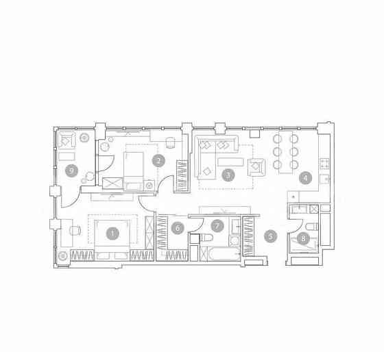 3-комн. квартира, 84.7 м2, 18/19 эт. Москва