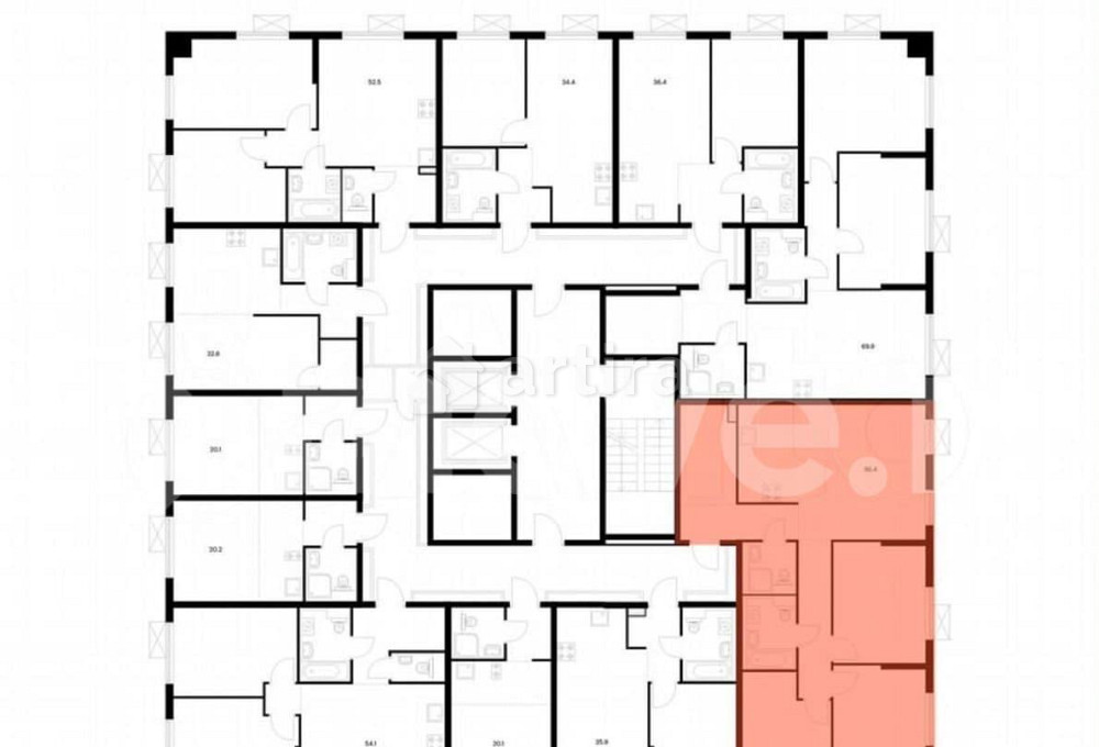 3-комн. квартира, 84 м2, 2/17 эт. Москва - изображение 6