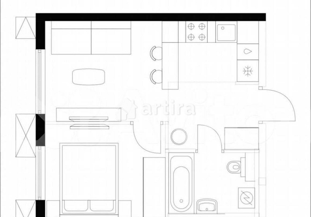 1-комн. квартира, 31 м2, 11/17 эт. Москва - изображение 1