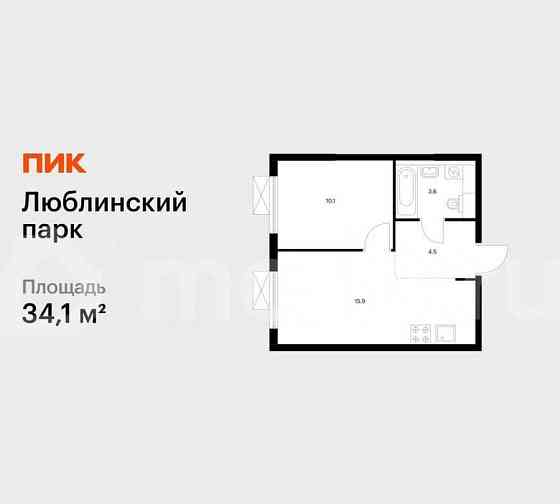 1-комн. квартира, 34.1 м2, 24/25 эт. Москва