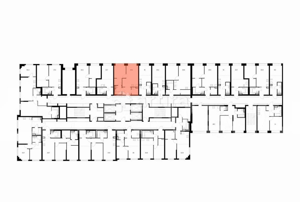 1-комн. квартира, 38.4 м2, 2/27 эт. Москва - изображение 3