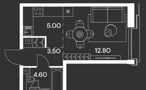 Студия, 25.9 м2, 6/35 эт. Москва