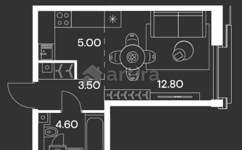 Студия, 25.9 м2, 6/35 эт. Москва - изображение 1