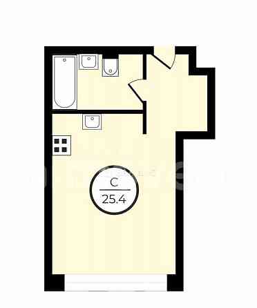 Студия, 25.4 м2, 9/52 эт. Москва