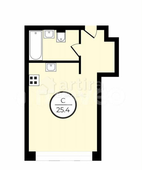 Студия, 25.4 м2, 9/52 эт. Москва - изображение 4