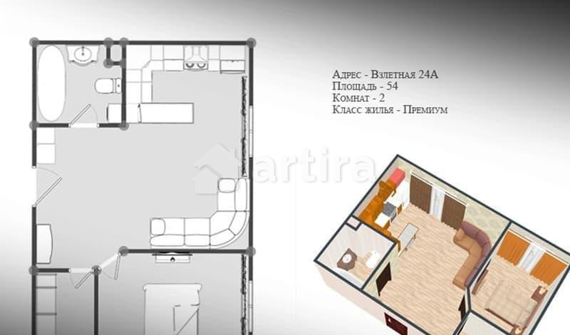2-комн. квартира, 57 м2, 6/10 эт. Красноярск - изображение 7
