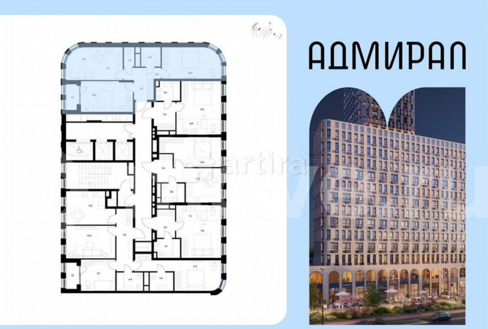 3-комн. квартира, 60 м2, 13/23 эт. Москва - изображение 1