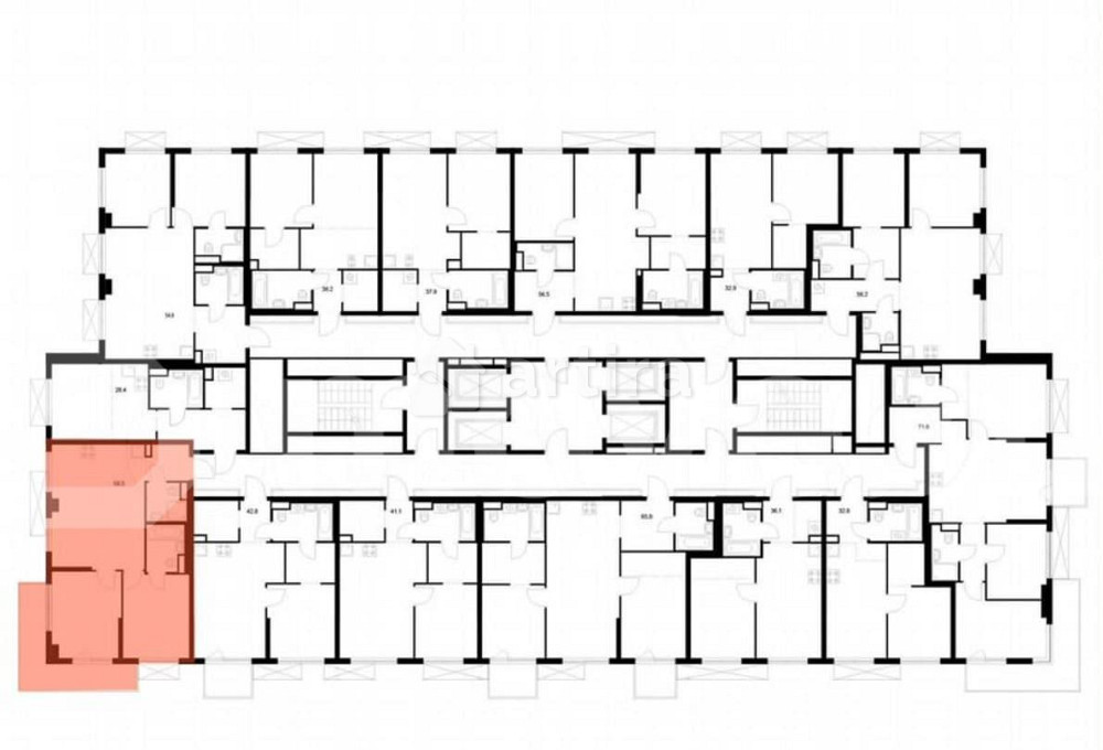2-комн. квартира, 58.5 м2, 10/24 эт. Москва - изображение 3