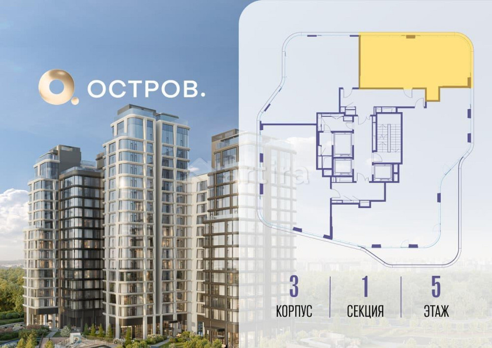 2-комн. квартира, 75.12 м2, 5/22 эт. Москва - изображение 5