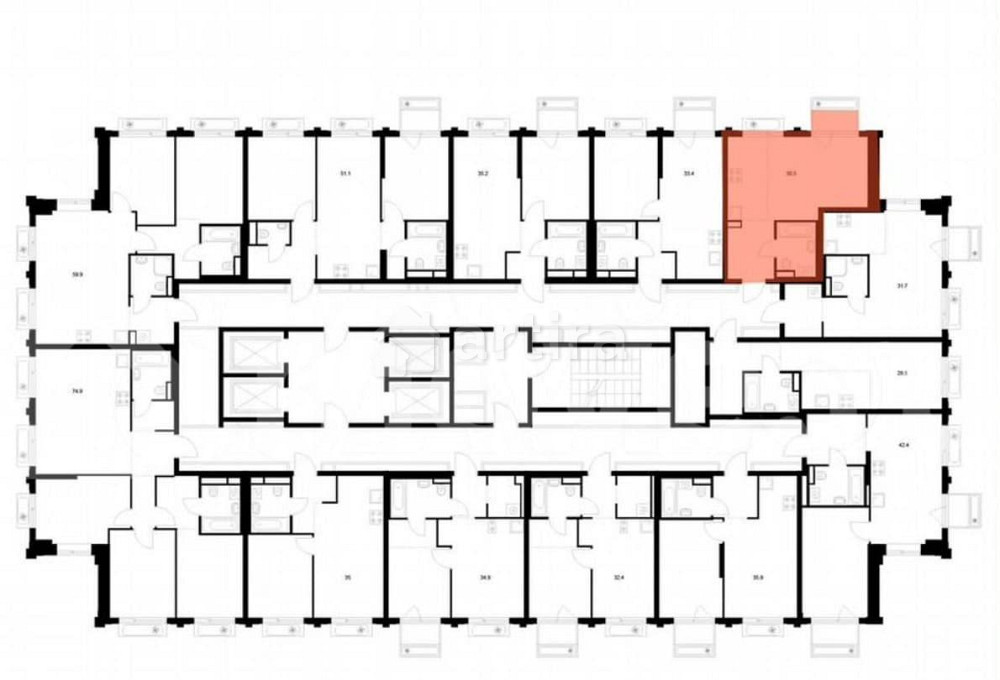 Студия, 30.4 м2, 9/32 эт. Москва - изображение 2