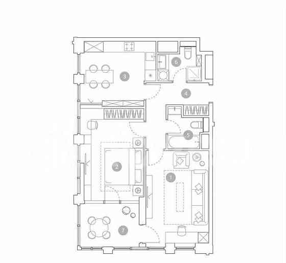 2-комн. квартира, 68.4 м2, 18/19 эт. Москва