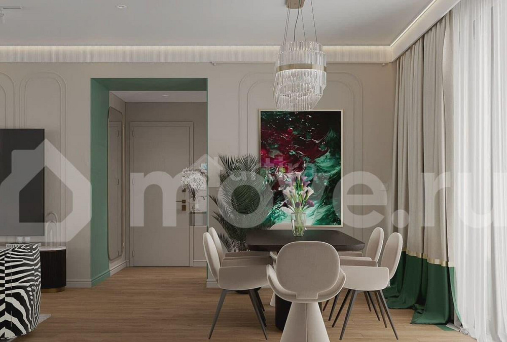 3-комн. квартира, 107 м2, 22/52 эт. Москва - изображение 5