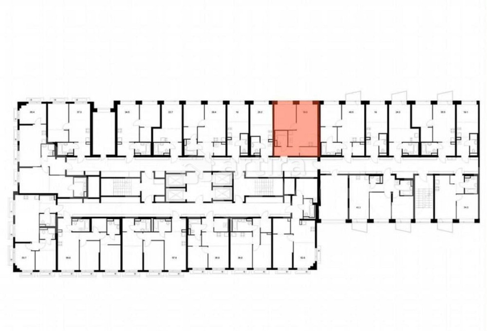 1-комн. квартира, 39.8 м2, 5/27 эт. Москва - изображение 2