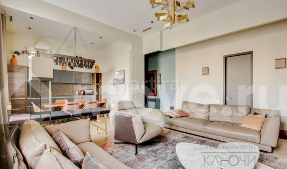 3-комн. апарт-ы, 123.5 м2, 10/10 эт. Москва - изображение 1