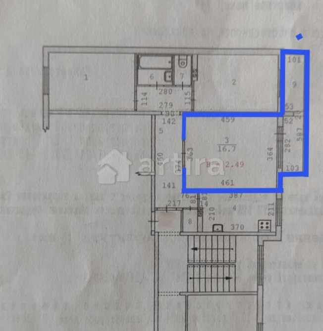 Комната, 16.7 м2, 9/9 эт. Екатеринбург - изображение 3