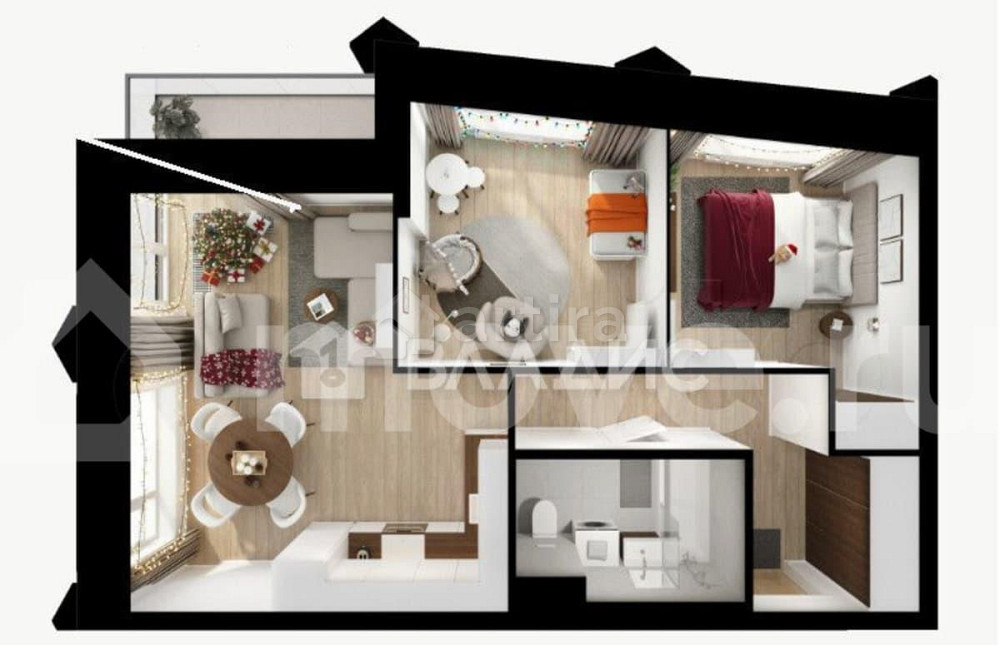 2-комн. квартира, 53 м2, 19/26 эт. Москва - изображение 7