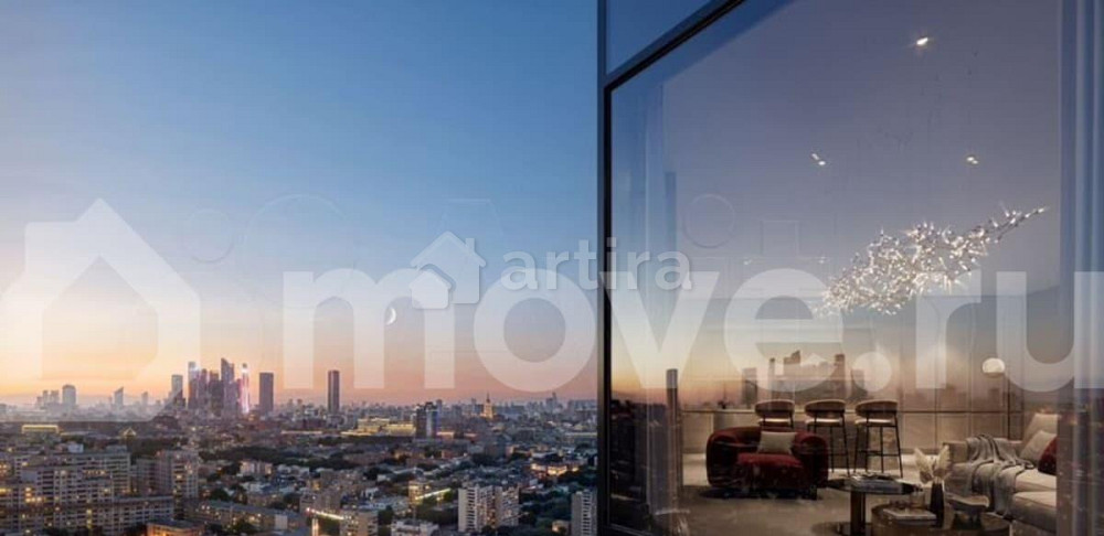 2-комн. пентхаус, 64.3 м2, 23/42 эт. Москва - изображение 3