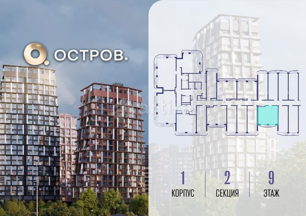 1-комн. квартира, 38.92 м2, 9/19 эт. Москва - изображение 7