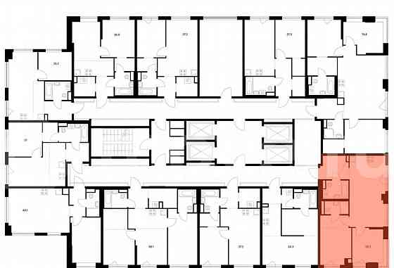 2-комн. квартира, 55.2 м2, 21/32 эт. Москва
