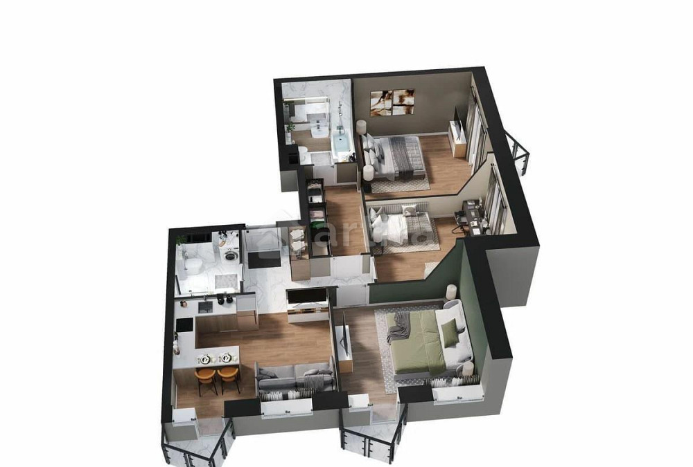 3-комн. квартира, 87.9 м2, 13/28 эт. Москва - изображение 1