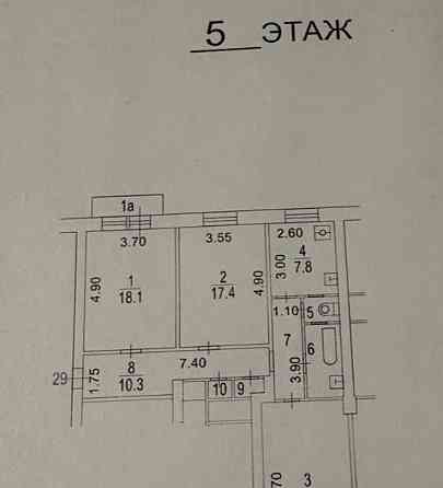 Комната, 21.6 м2, 5/5 эт. Москва