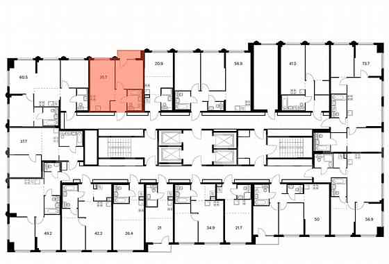 1-комн. квартира, 35.7 м2, 6/32 эт. Москва