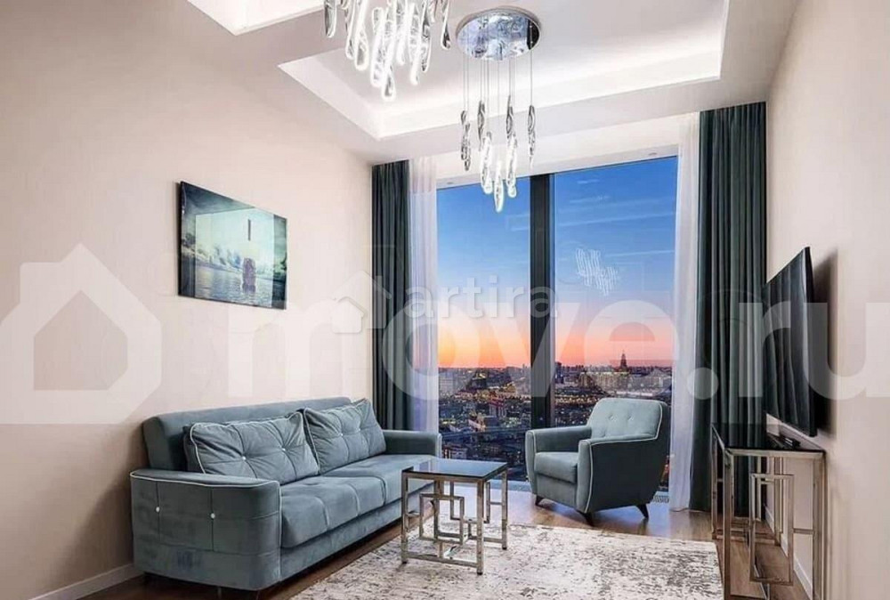 2-комн. апарт-ы, 60 м2, 37/78 эт. Москва - изображение 1