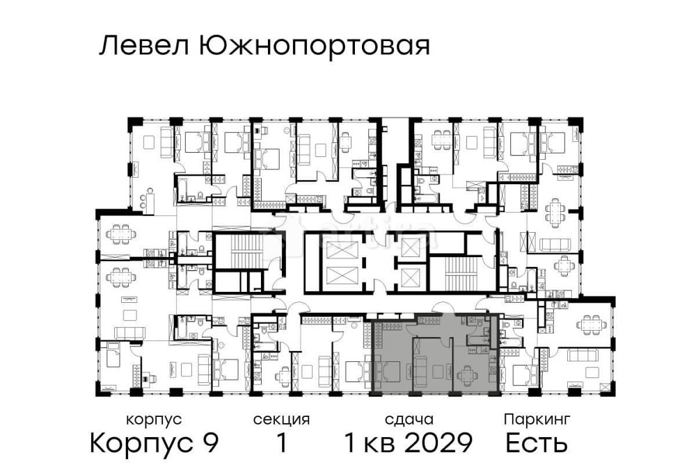 2-комн. квартира, 50.7 м2, 38/49 эт. Москва - изображение 14