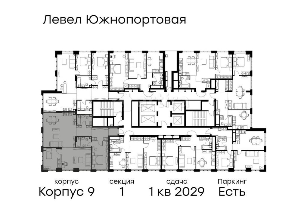 3-комн. квартира, 107.7 м2, 47/49 эт. Москва - изображение 3