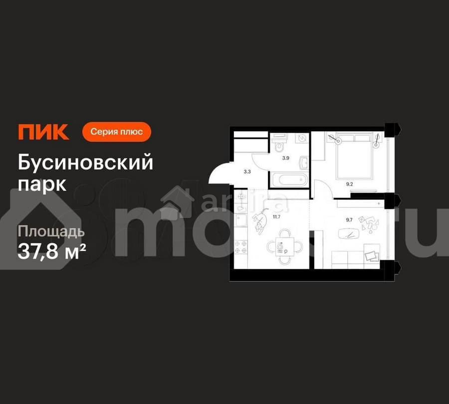 1-комн. квартира, 37.8 м2, 3/32 эт. Москва - изображение 1