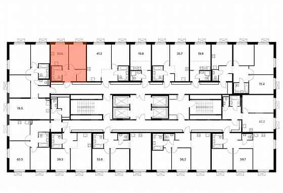 1-комн. квартира, 33.6 м2, 24/25 эт. Москва