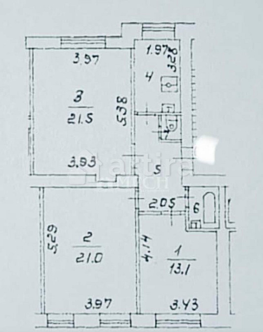 3-комн. квартира, 73 м2, 3/6 эт. Москва - изображение 3
