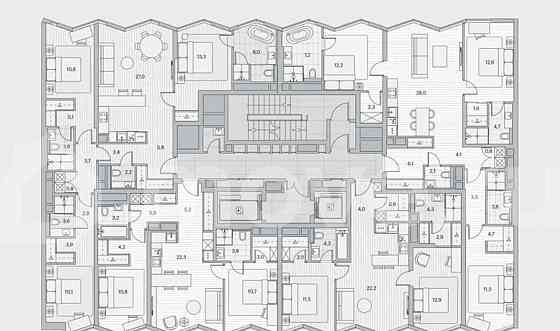 3-комн. пентхаус, 103.2 м2, 8/22 эт. Москва