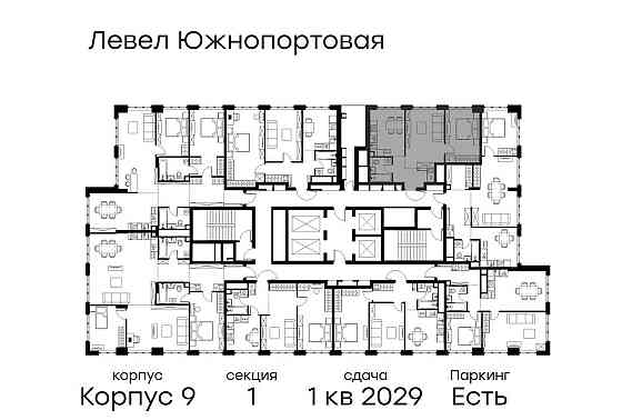 2-комн. квартира, 52.2 м2, 38/49 эт. Москва